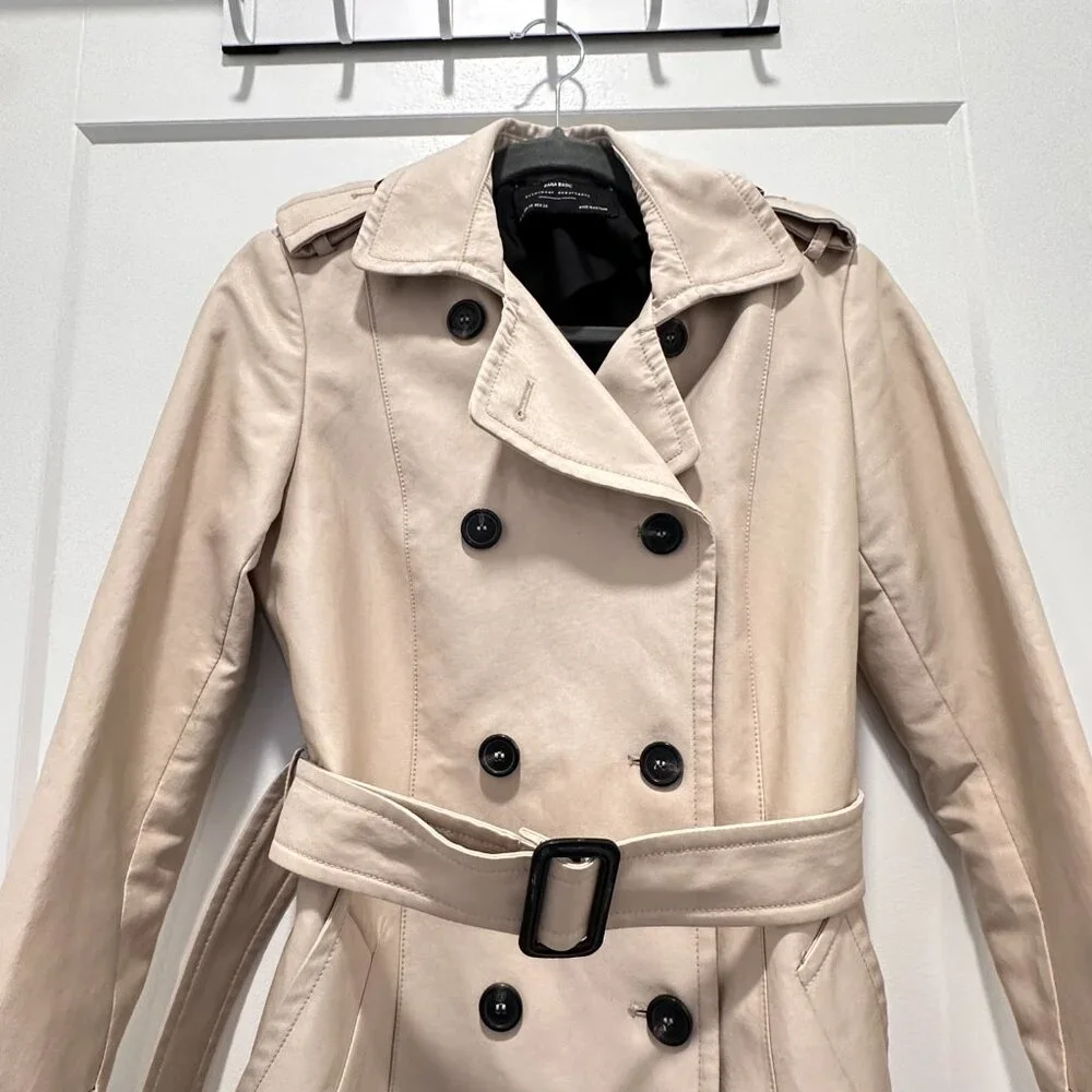 NWOT Zara Trench Coat - Picture 4 of 6